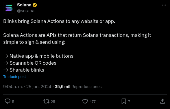 Crypto Alerts Noticias Criptomonedas Cómo integrar blockchain en la Web con enlaces de Solana: Blinks