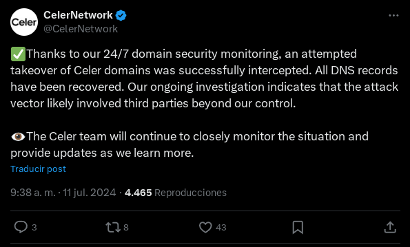 Crypto Alerts Noticias Criptomonedas Varios protocolos DeFi están siendo víctimas de un hackeo DNS